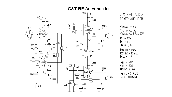 C&T RF Antennas Inc - Power Amplifier design circuit diagram 229