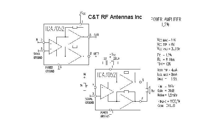 C&T RF Antennas Inc - Power Amplifier design circuit diagram 237