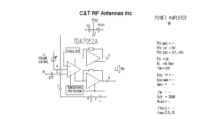 C&T RF Antennas Inc - Power Amplifier design circuit diagram 238