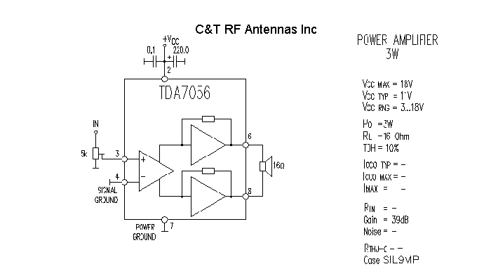 C&T RF Antennas Inc - Power Amplifier design circuit diagram 239