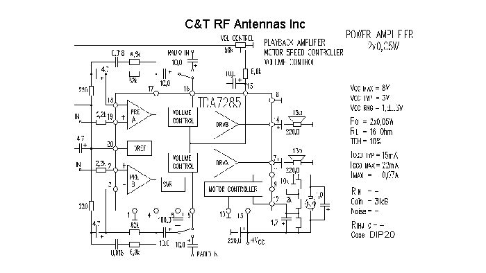 C&T RF Antennas Inc - Power Amplifier design circuit diagram 249