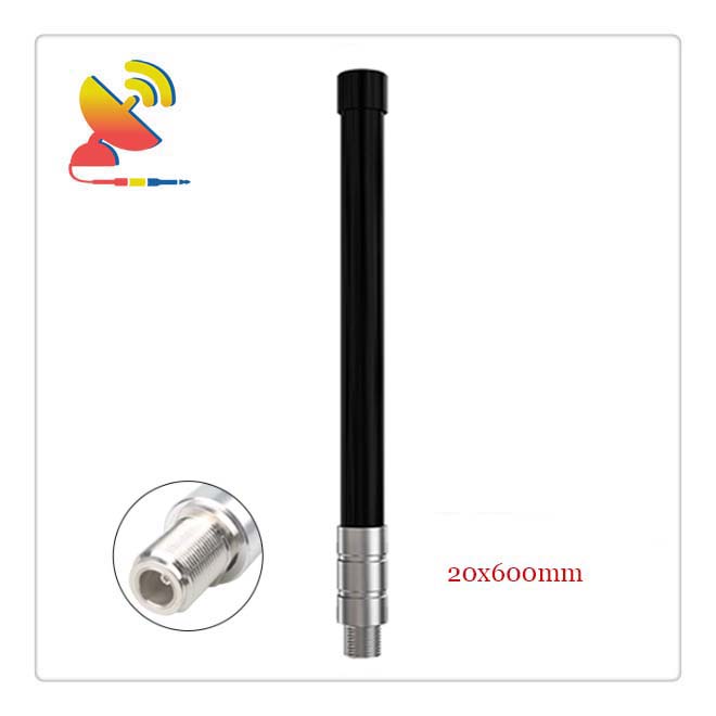 C&T RF Antennas Inc - 20x600mm N Female Connector Black Color High-gain 8dBi Glass Fiber Lora Antenna Manufacturer