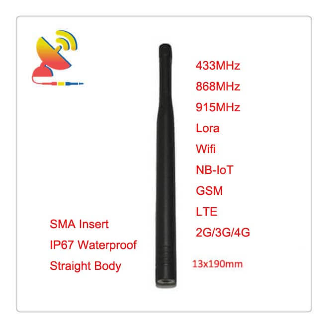 13x190mm straight body SMA antenna waterproof antenna - C&T RF Antennas Inc