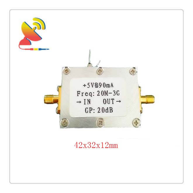 NEW 20MHz-6000MHz Gain 30dB Low Noise RF Amplifier CNC Case 