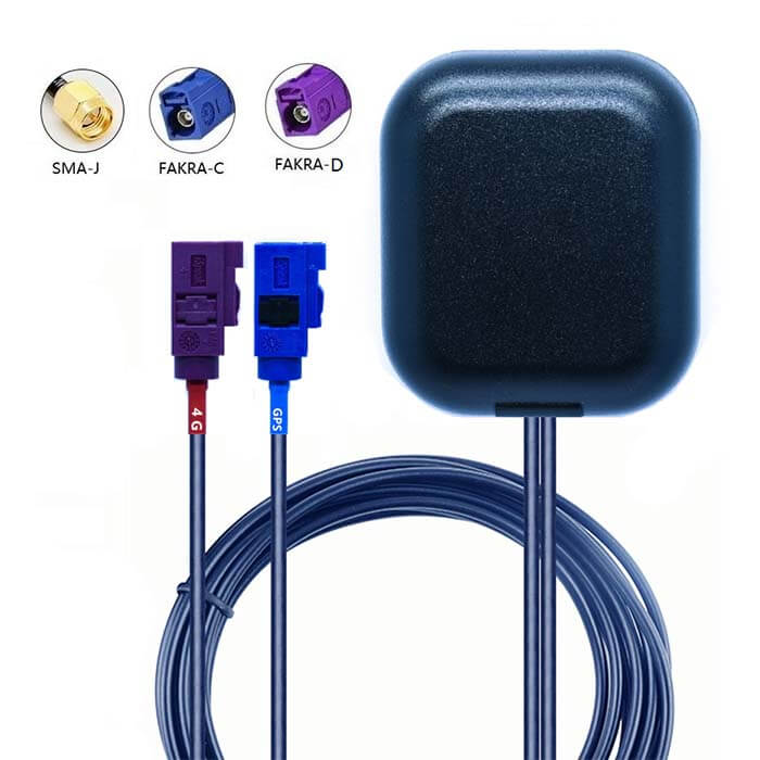 60.5x53.5mm Cellular 3G GSM 4G LTE GPS Antenna Magnetic Mount Antenna With Fakra Connectors - C&T RF Antennas Inc
