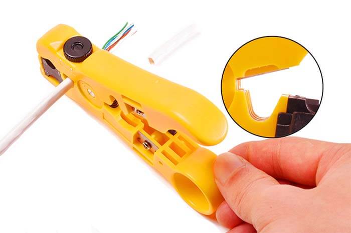 Handy Network Cable Stripping Tool with Cutter - C&T RF Antennas Inc