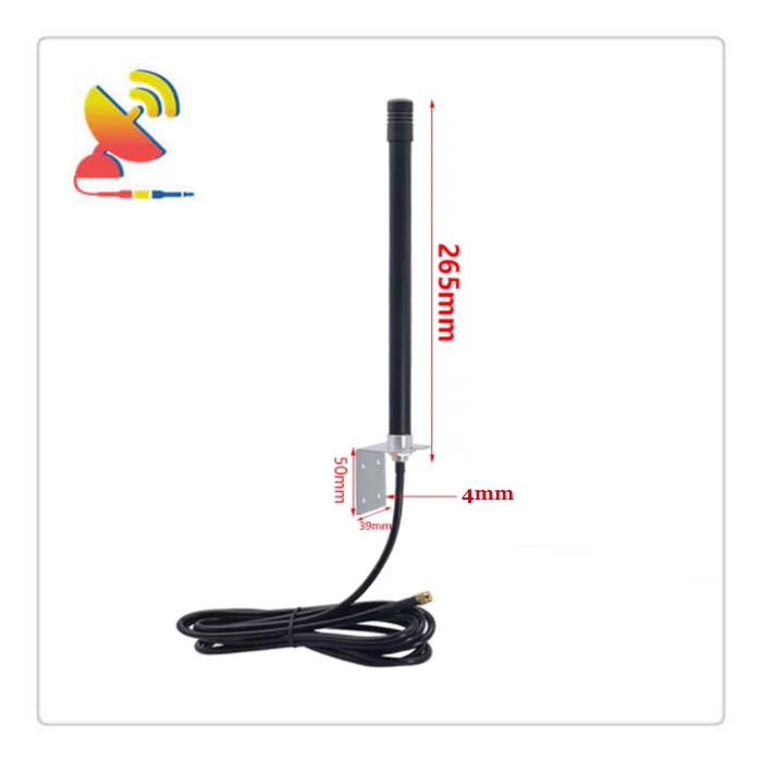 C&T RF Antennas Inc - 265mm 2G 3G 4G LTE Cat M NB-IoT SMA Cellular Omni Wall Mount Antenna Size