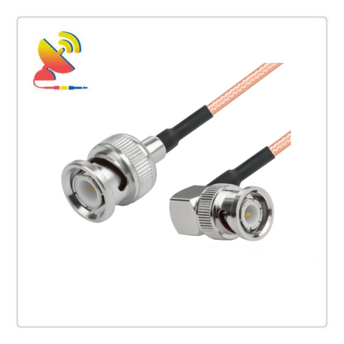 C&T RF Antennas Inc - BNC Male To BNC Male Right-Angle Connector RG316 Coaxial Cable Assembly