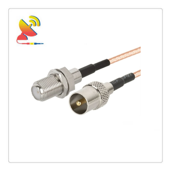 C&T RF Antennas Inc - F Female To TV Male Connector RF Cable Assembly RG316 Coaxial