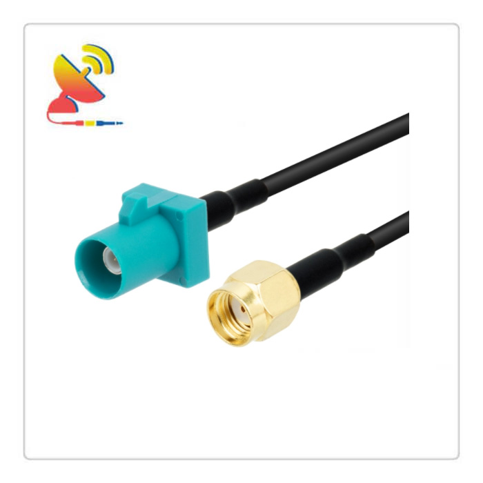 C&T RF Antennas Inc - Fakra Male To RP-SMA Male Connector RG174 Low-loss Cable Assembly