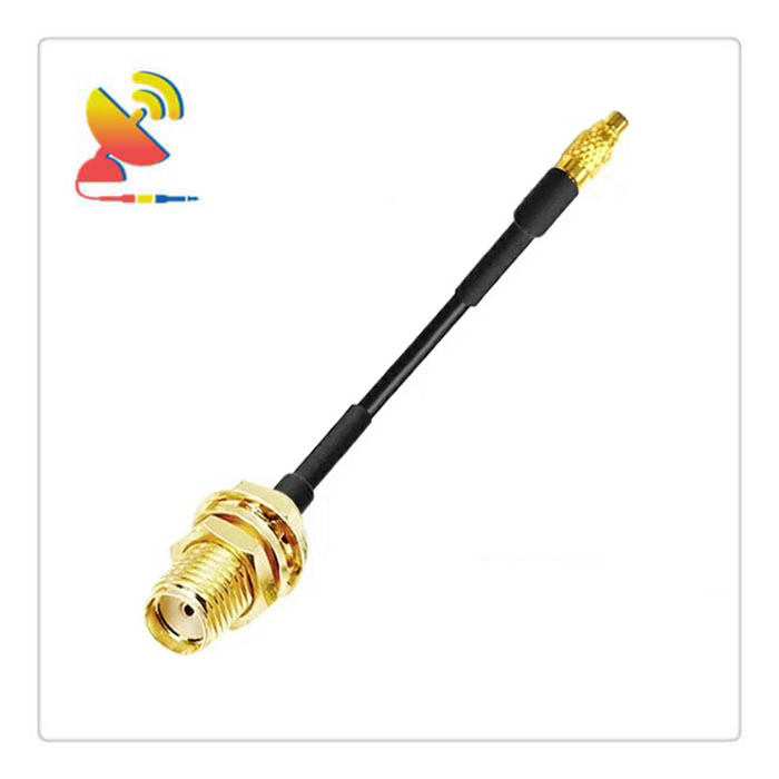 C&T RF Antennas Inc - MMCX Male To SMA Female Bulkhead Connector RG174 Coax Cable Assembly