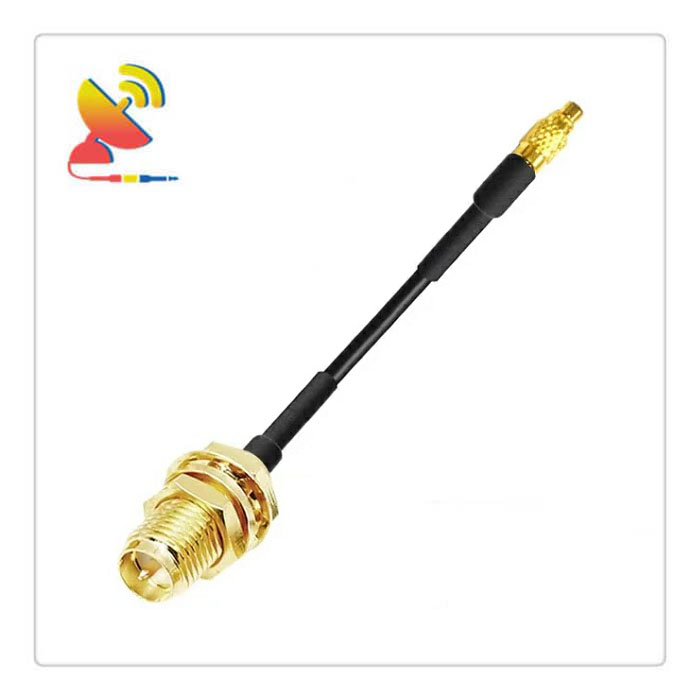 C&T RF Antennas Inc - MMCX To RP-SMA Female Bulkhead Connector RG174 Low-Loss RF Cable Assembly