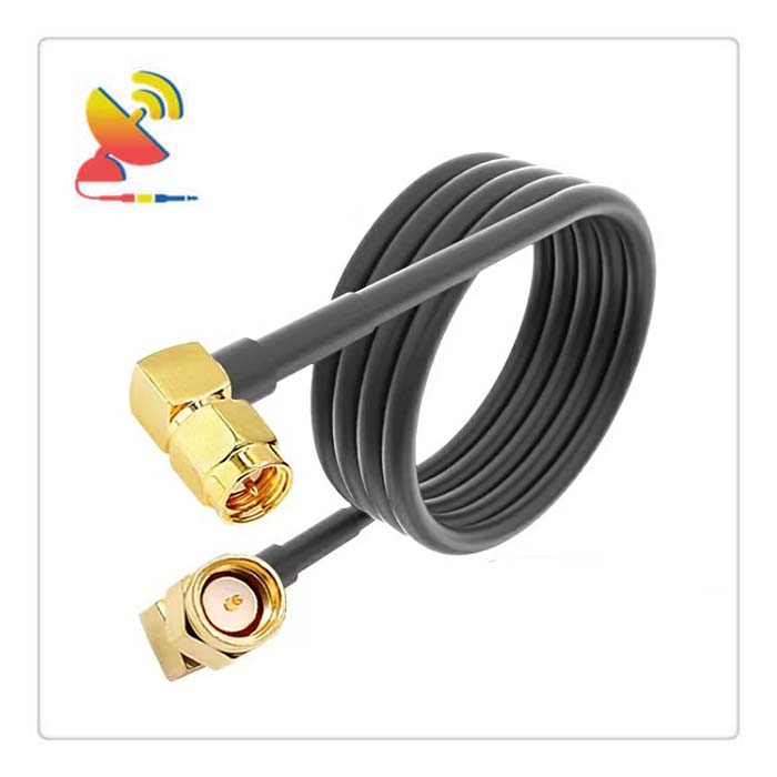 C&T RF Antennas Inc - RF Cable Assembly RG58 SMA Male Right-Angle To SMA Male Right-Angle Connector