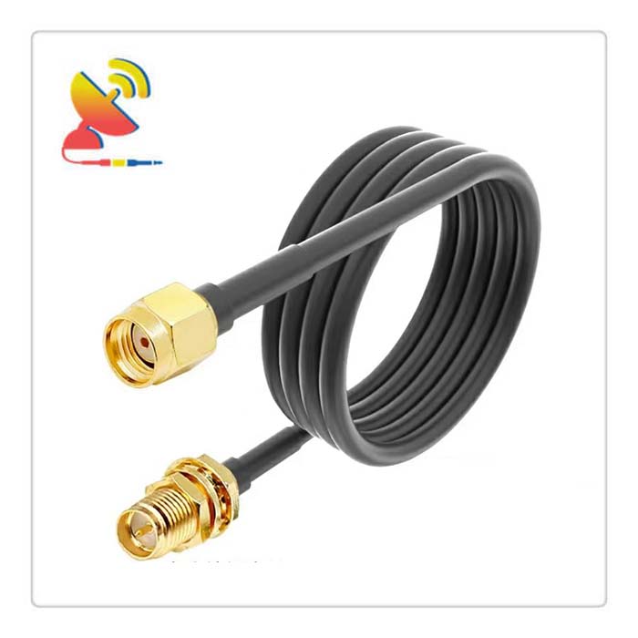 C&T RF Antennas Inc - RP-SMA Male To RP-SMA Female Connector RG58 Low-Loss RF Cable Assembly