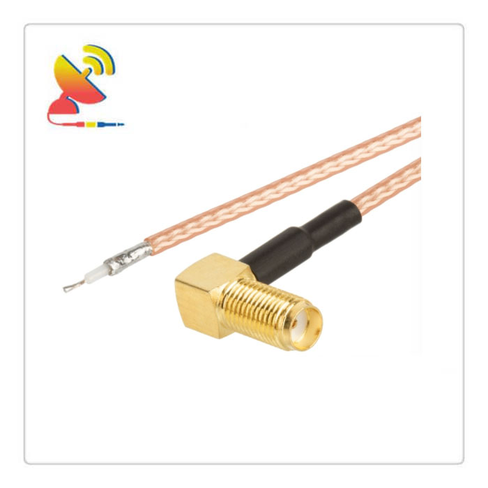 C&T RF Antennas Inc - SMA Female Right-Angle To Open-end RF Cable Assembly RG316 Antenna Jumper