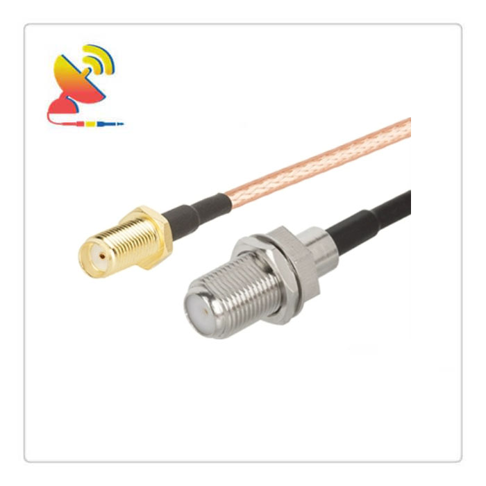 C&T RF Antennas Inc - SMA Female To F Female Connector RG316 RF Coaxial Cable Assembly