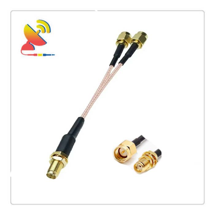 C&T RF Antennas Inc - SMA Female to 2x SMA Male Coaxial Cable Adapter Manufacturer