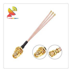 C&T RF Antennas Inc - SMA Female to 3x IPEX1 U.FL Adapter RG 178 Cable Antenna Extender Manufacturer