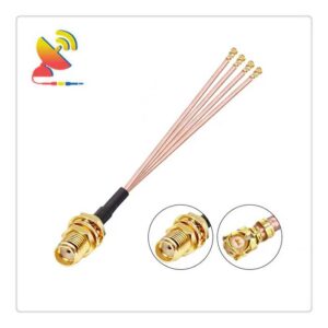 C&T RF Antennas Inc - SMA Female to 4x IPX MHF1 Adapter RG 178 Cable Splitter Manufacturer