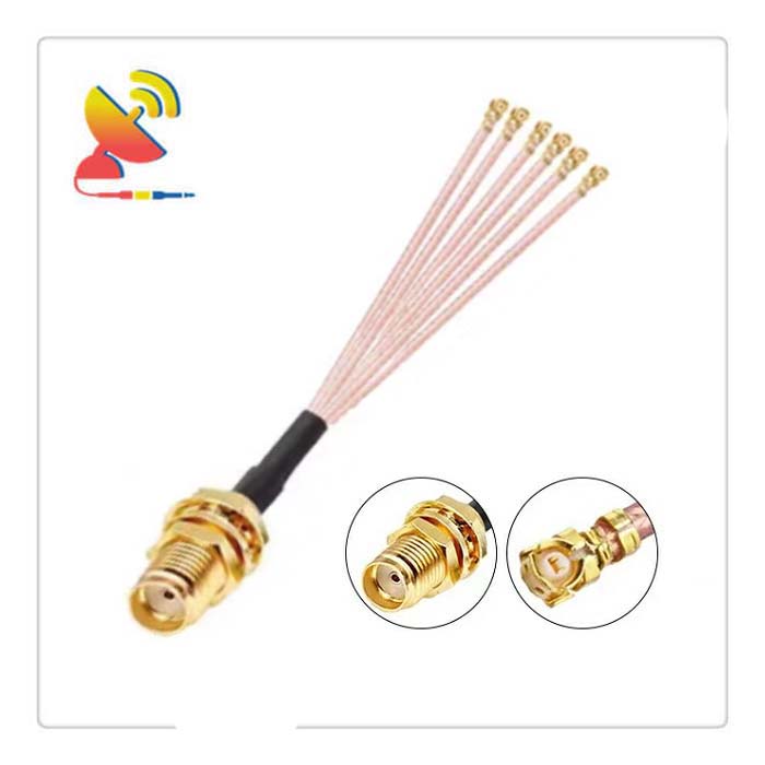 C&T RF Antennas Inc - SMA Female to 6x IPX U.FL MHF1 Splitter RG 178 Cable Pigtail Manufacturer