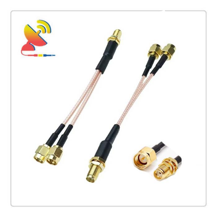 C&T RF Antennas Inc - SMA Female to Dual SMA Male Coaxial Cable Adapters