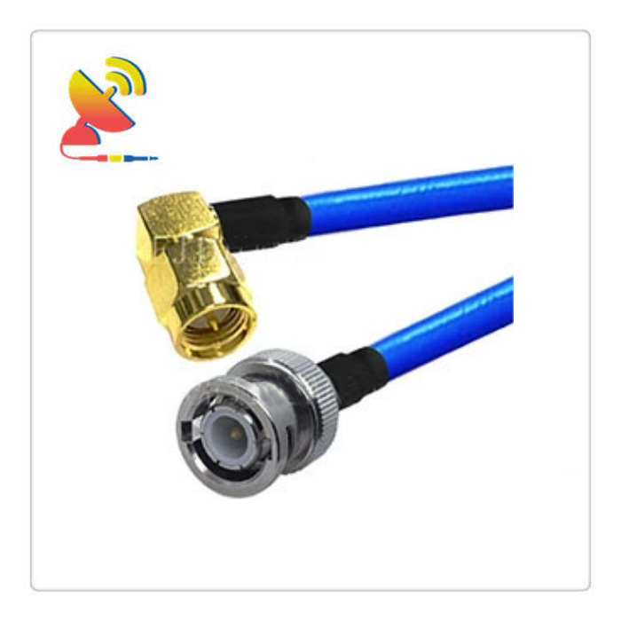 C&T RF Antennas Inc - SMA Male Right-Angle To BNC Male Connector RG402 Coaxial Cable Assembly