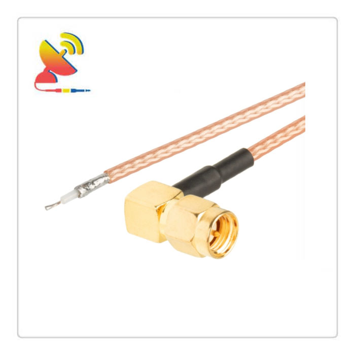 C&T RF Antennas Inc - SMA Male Right-Angle To Open-end RG316 Coax Cable Assembly Antenna Jumper