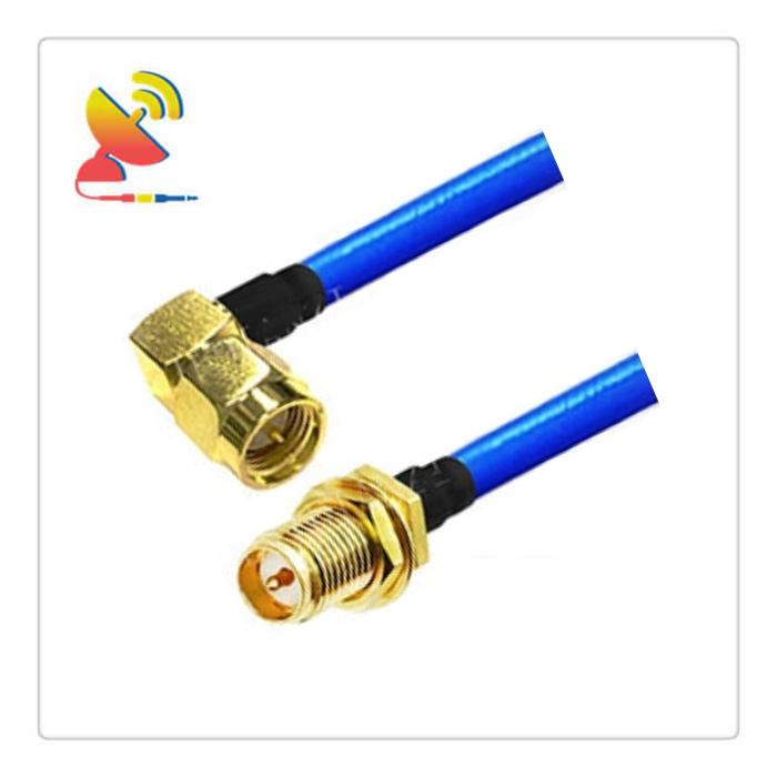 C&T RF Antennas Inc - SMA Male Right-Angle To RP-SMA Female Connector RG402 Cable Assembly