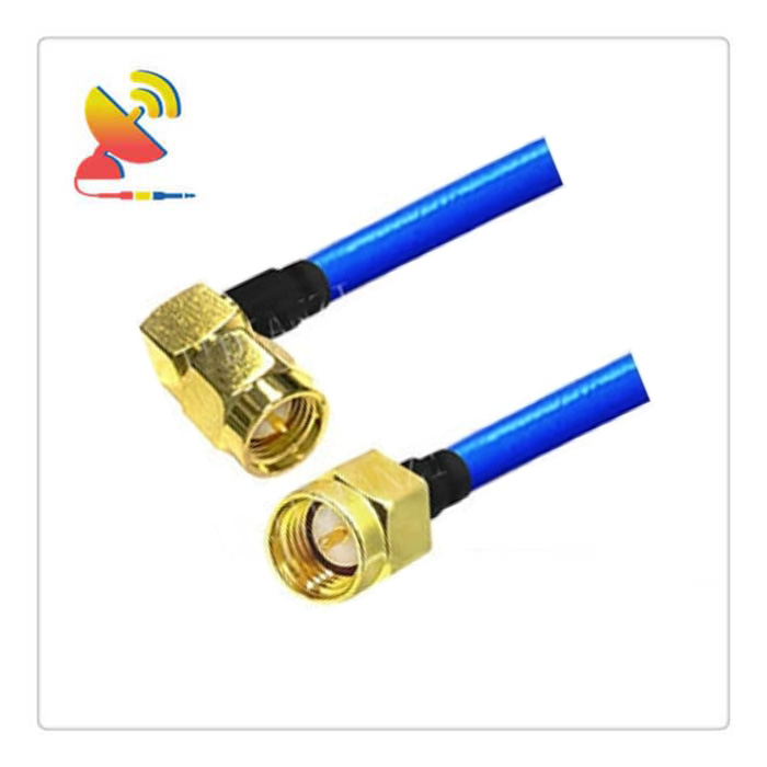 C&T RF Antennas Inc - SMA Male Right-Angle To SMA Male Connector RG402 Coaxial Cable Assembly