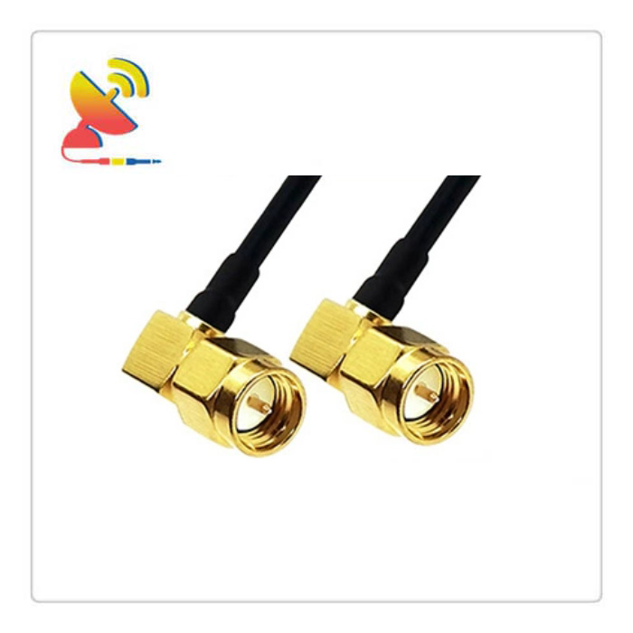 C&T RF Antennas Inc - SMA Male Right-Angle To SMA Male Right-Angle Connector RG174 Coax Cable Assembly