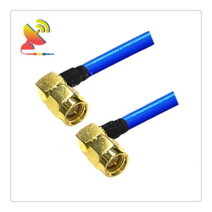 C&T RF Antennas Inc - SMA Male Right-Angle To SMA Male Right-Angle Connector RG402 Cable Assembly Antenna Extension