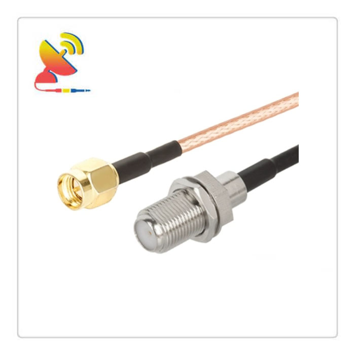 C&T RF Antennas Inc - SMA Male To F-type Female Connector RF RG316 Coaxial Pigtail