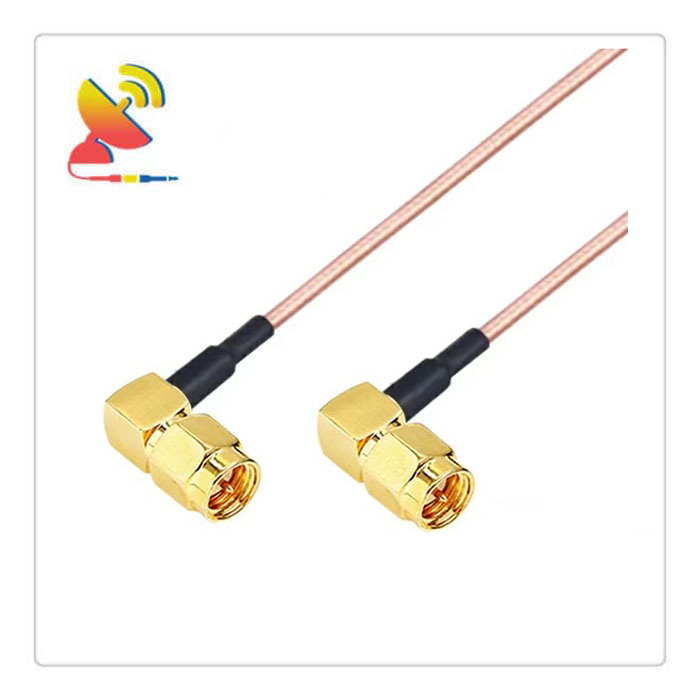 C&T RF Antennas Inc - SMA Right-Angle To SMA Right-Angle RG316 Low-loss Cable Assembly Antenna Pigtail