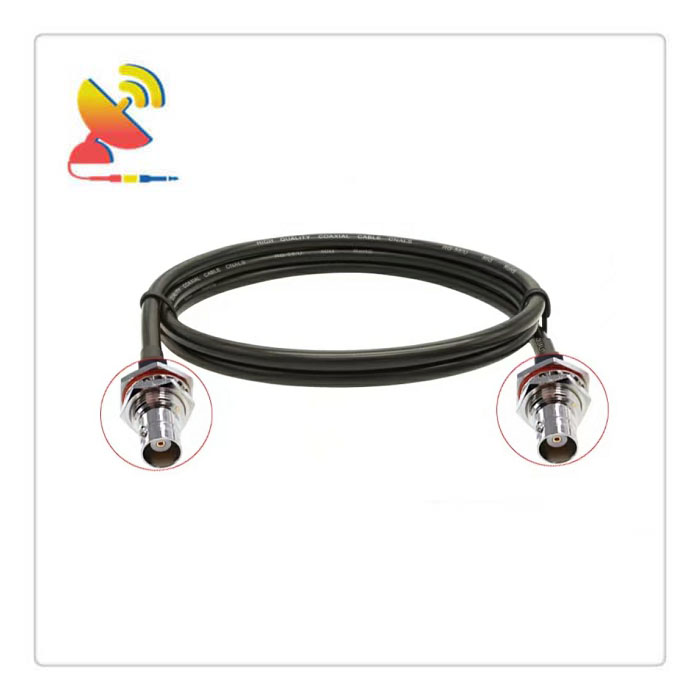 C&T RF Antennas Inc - BNC Female Bulkhead To BNC Female Bulkhead Connector HF240 Low-Loss RF Cable Assembly