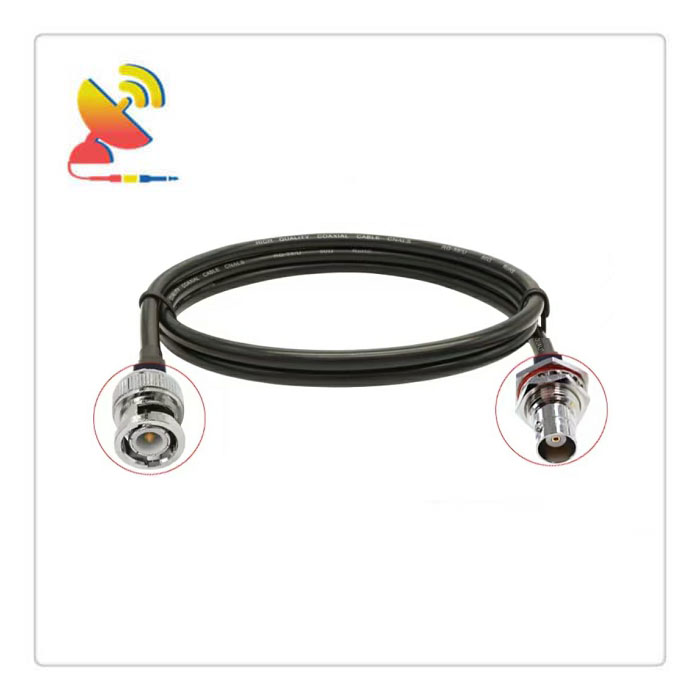 C&T RF Antennas Inc - BNC Male To BNC Female Bulkhead Connector HF240 Coaxial-RF Cable Assembly