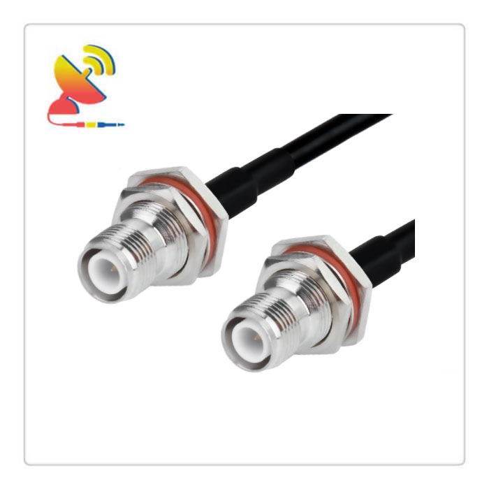 C&T RF Antennas Inc - RP-TNC Female Bulkhead To RP-TNC Female Bulkhead Connectors RG223 Coaxial Cable Assembly