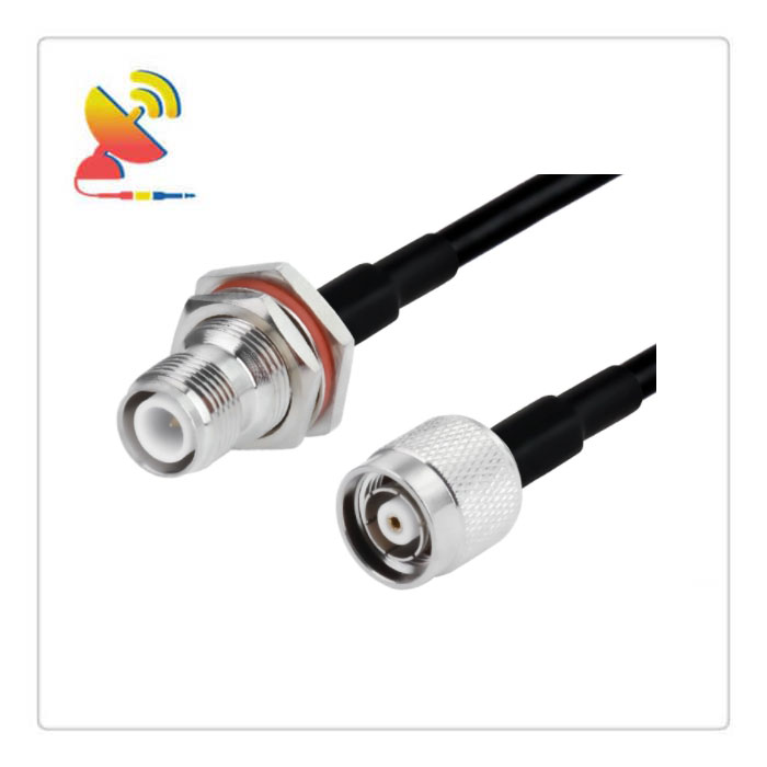 C&T RF Antennas Inc - RP-TNC Female Bulkhead To RP-TNC Male Connectors RG223 Low-loss Cable Assembly