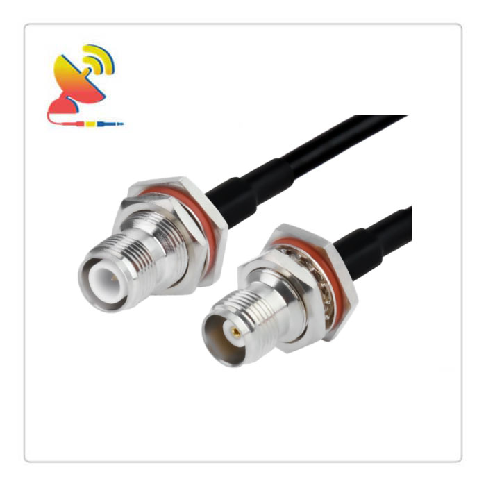 C&T RF Antennas Inc - RP-TNC Female Bulkhead To TNC Female Bulkhead Connectors RG223 Coax Cable Assembly