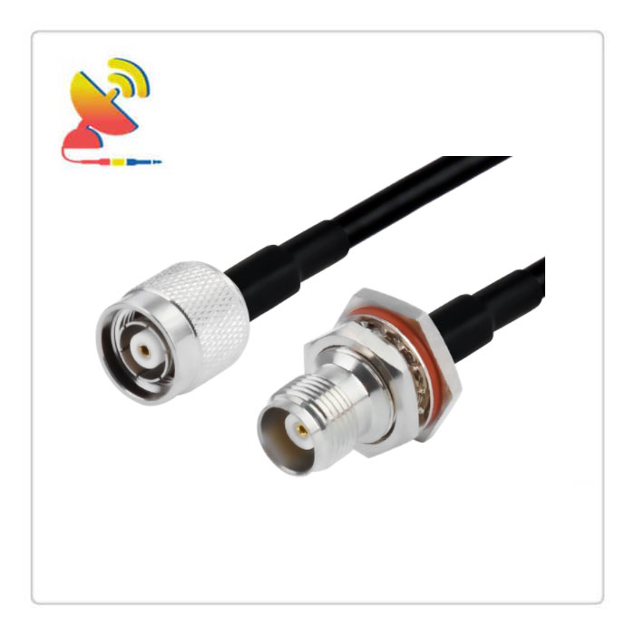 C&T RF Antennas Inc - RP-TNC Male To TNC Female Bulkhead Connectors RG223 Flexible Cable Jumper