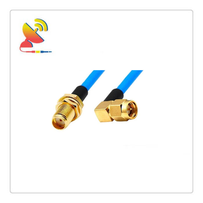 C&T RF Antennas Inc - SMA Female To SMA Male Right-Angle Connectors RG405 Coaxial-RF Cable Assembly