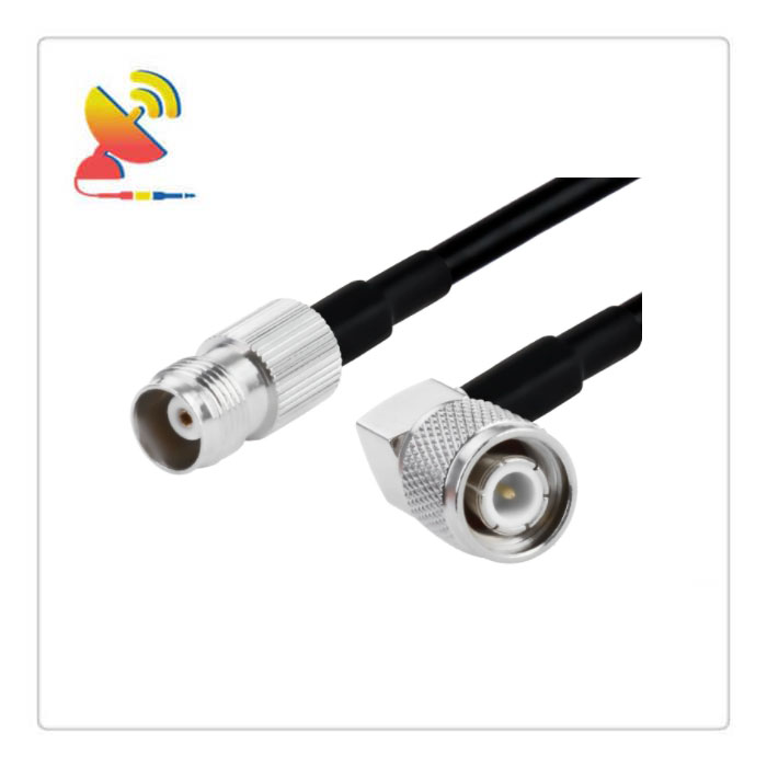 C&T RF Antennas Inc - TNC Female To TNC Male Right-Angle Connectors RG223 RF Coaxial Cable Assembly