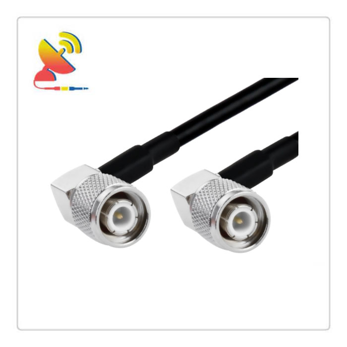 C&T RF Antennas Inc - TNC Male Right-Angle To TNC Male Right-Angle Connectors RG223 Coax Cable Assembly