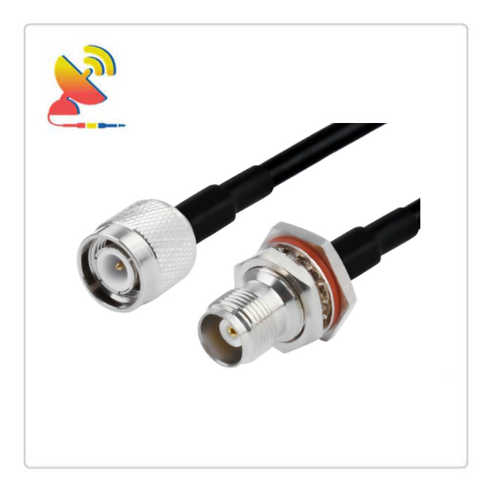 C&T RF Antennas Inc - TNC Male To TNC Female Bulkhead Connectors RG223 Flexible Cable Assembly