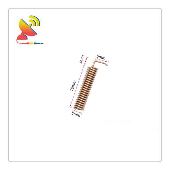 C&T RF Antennas Inc - 21x5mm 433MHz Data Transmission Helical Antenna Size