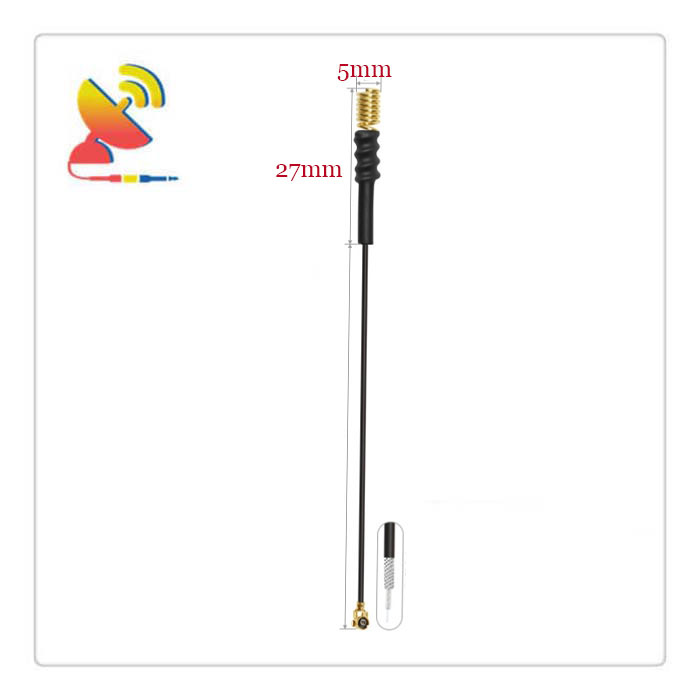 C&T RF Antennas Inc.- 27x130mm GSM NB-IoT Spring Antenna with an IPEX Connector Size